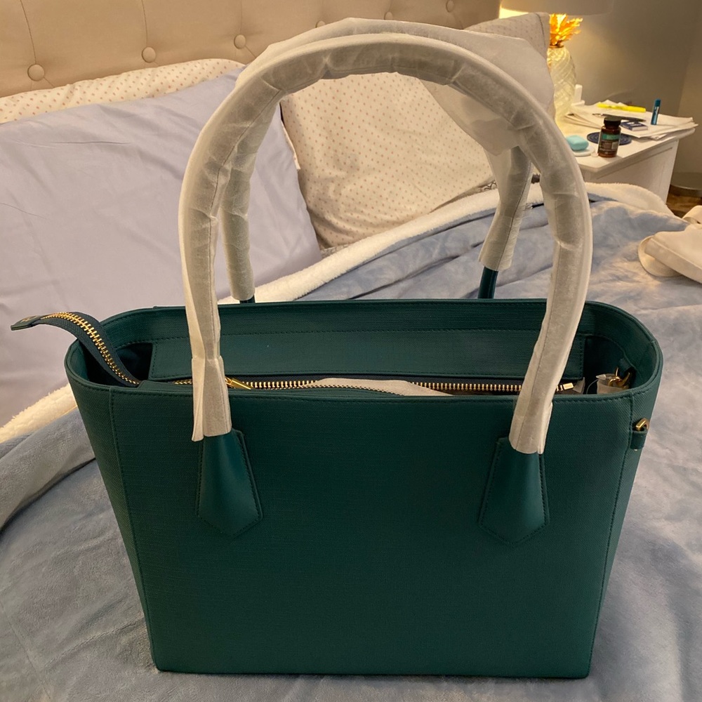 NWT Dagne Dover Signature Tote Legend Palm Green